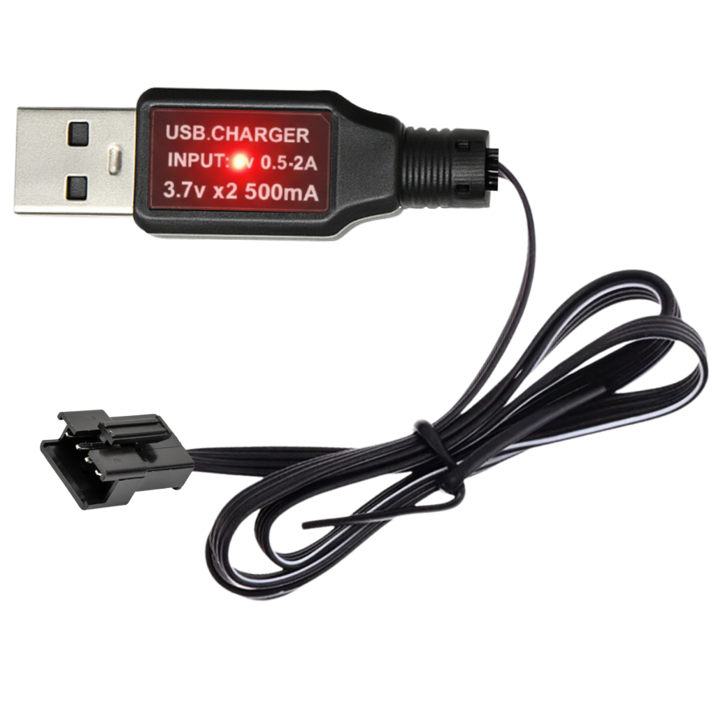 Carregador P/ arminhas de Gel  pistola 4 Pinos sm para Baterias Li-ion 7.4V /N110 em Oferta na Shopee