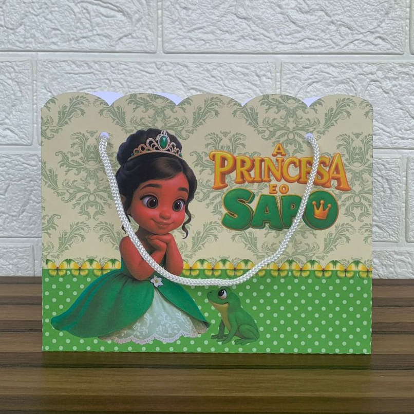 Kit Sacolinhas Personalizadas para Festa A Princesa e o Sapo - Monte em casa
