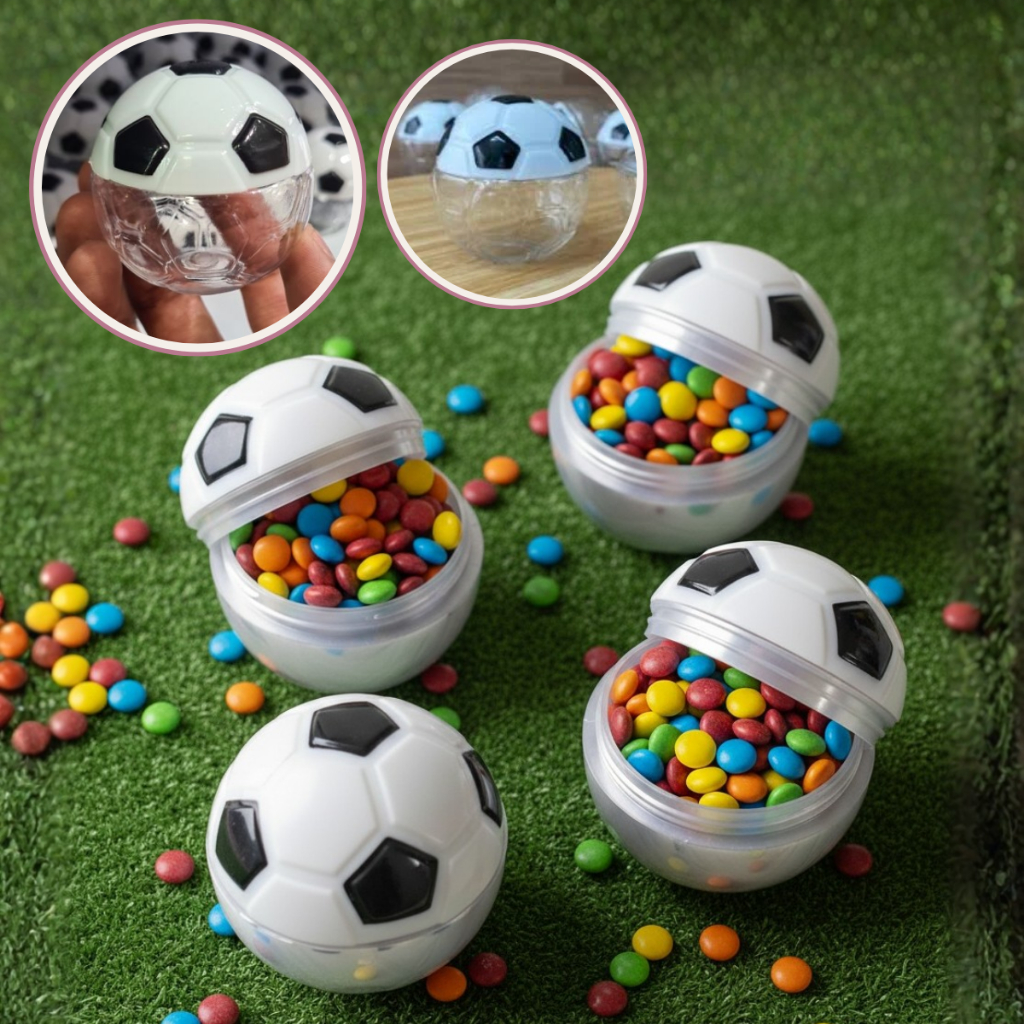 Baleiro Bola de Futebol Lembrancinha 10 Unidades Aniversário Enfeite Plástico Time Festa Tubete em Oferta na Shopee