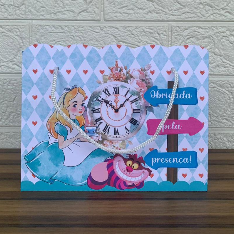 Kit Sacolinhas Personalizadas para Festa Alice no País das Maravilhas - Monte em casa