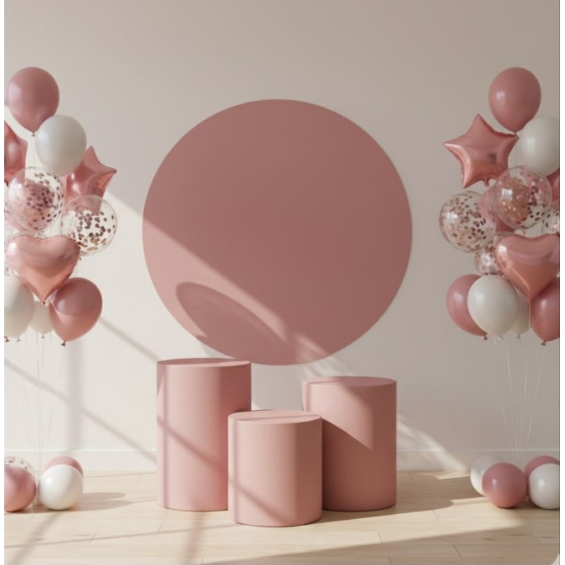 Kit Capa Painel Redondo 1,50 + Trio de Capas para cilindros Tema Festas Aniversário tema - ENVIO RÁPIDO em Oferta na Shopee