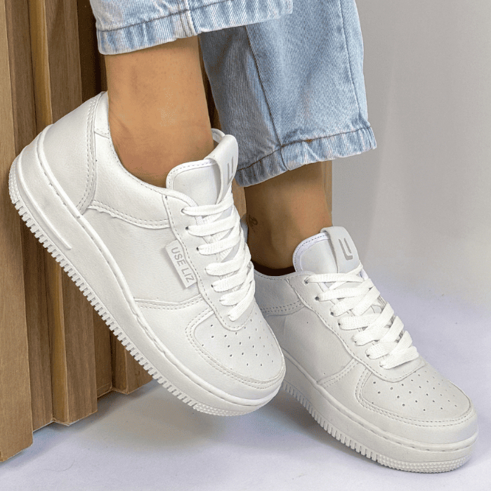 Tênis Feminino Casual Estiloso Elegante Masculino Confortável Resistente Treino Diário Academia