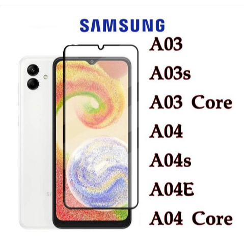 Película De Vidro 3D Temperado Para Celulares Samsung A03 A03S A03CORE A04 A04S A04CORE A04E