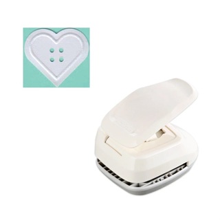 Furador Scrapbook Complexo Com Relevo Botão De Coração 2,8cm em Oferta na Shopee