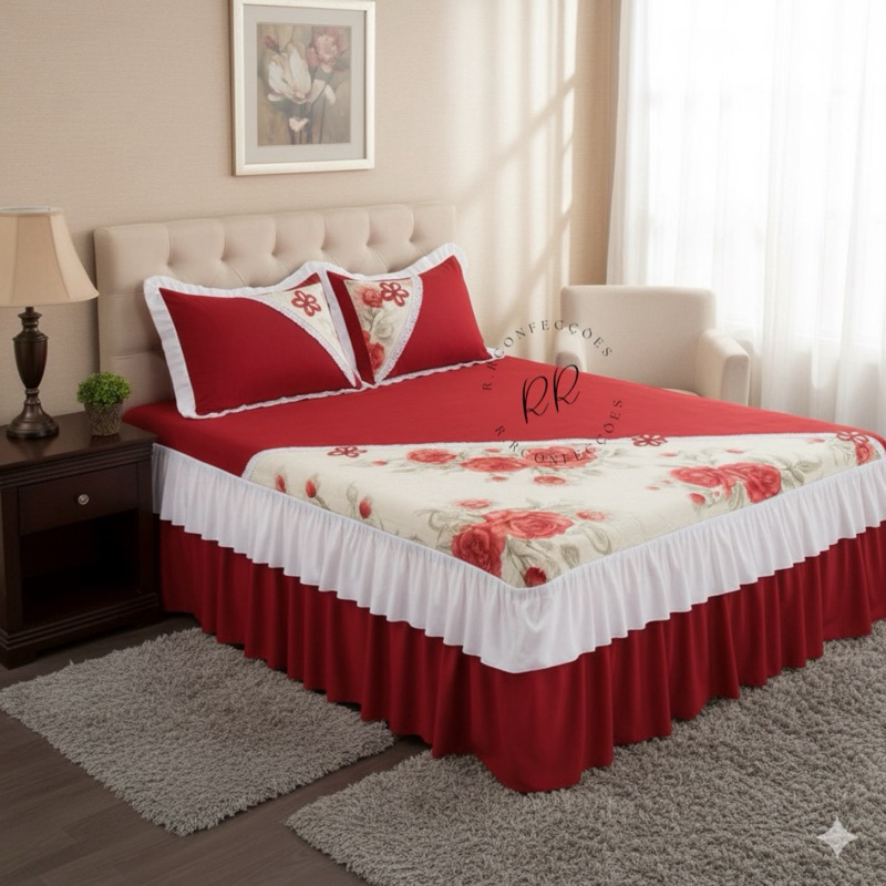 Colcha De cama Casal forro de cama Luxo 2,60mx2,40m