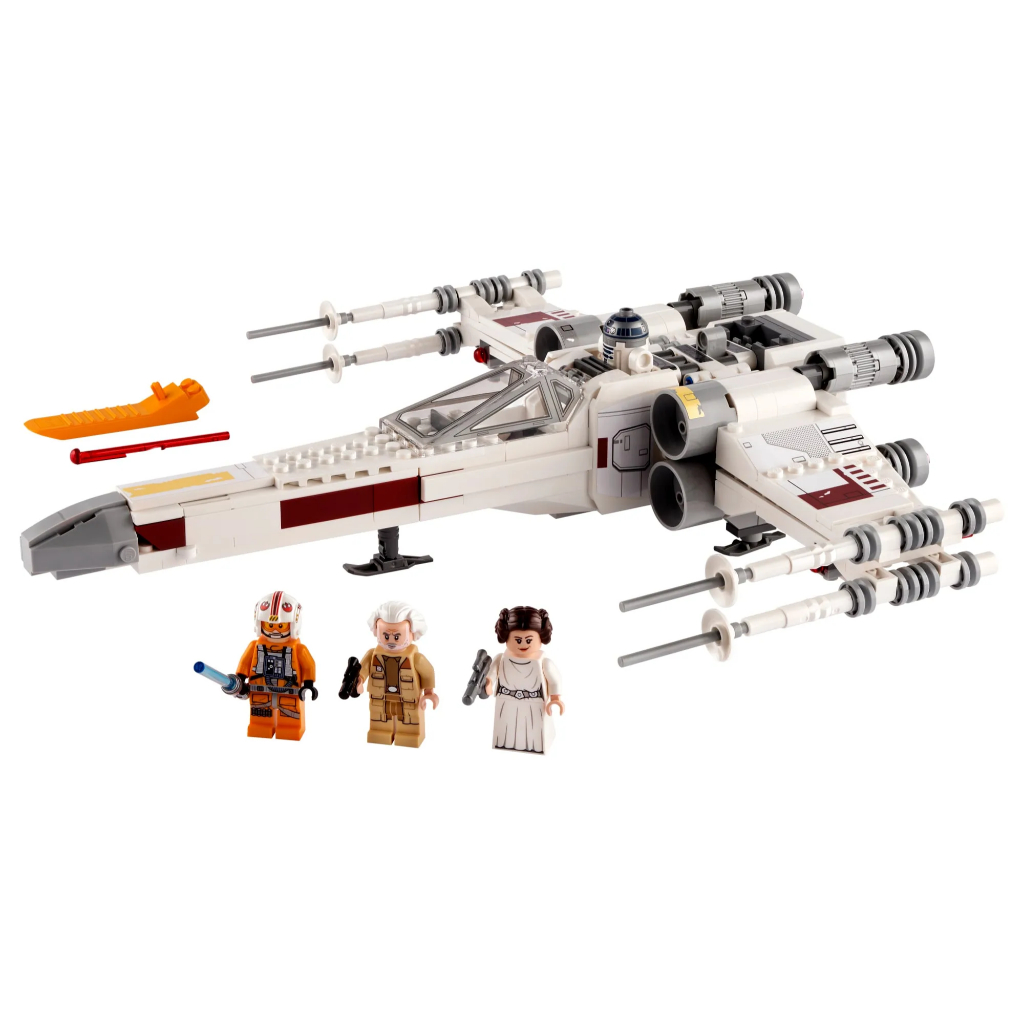 Nave X-Wing Luke Skywalker - Star Wars Blocos Montar Jedi Rebel Geek (75301) nerd R2D2 R2-D2