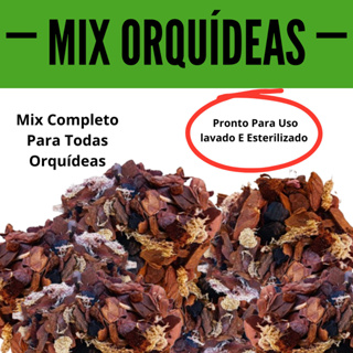 Substrato Orquídeas Mix Pronto Replantar Plantar Completo Pinus Musgo Spagnum Arroz Carbonizado em Oferta na Shopee