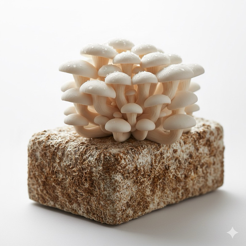 Shimeji Branco - Composto de Cogumelo em Bloco Axênico de Cultivo Sustentável