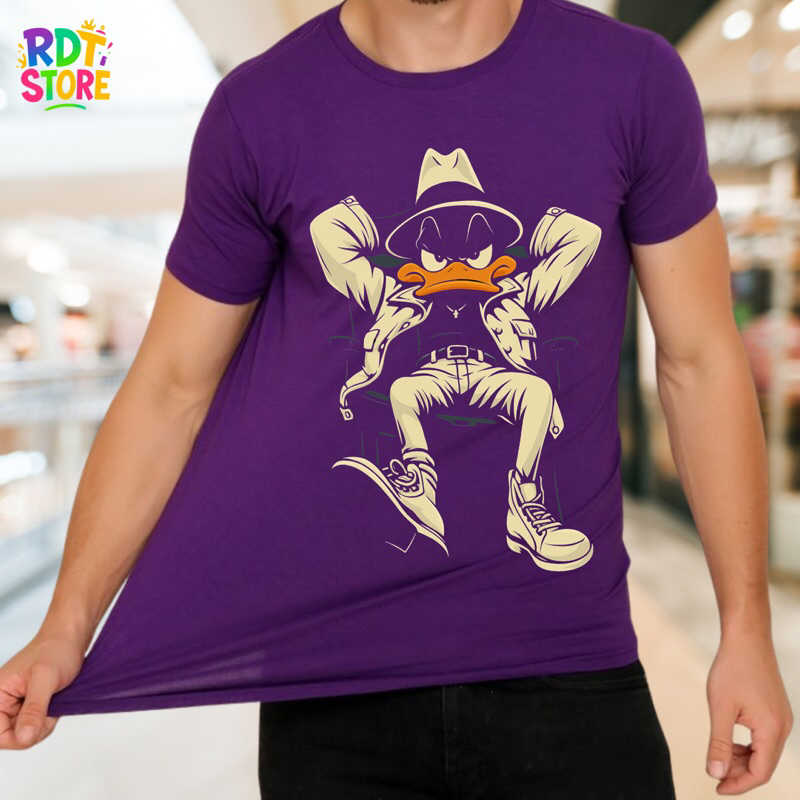 Camiseta Slim masculina camisa estampada personalizada Patolino despojado T-shirt moda masculina 100% Algodão lançamento