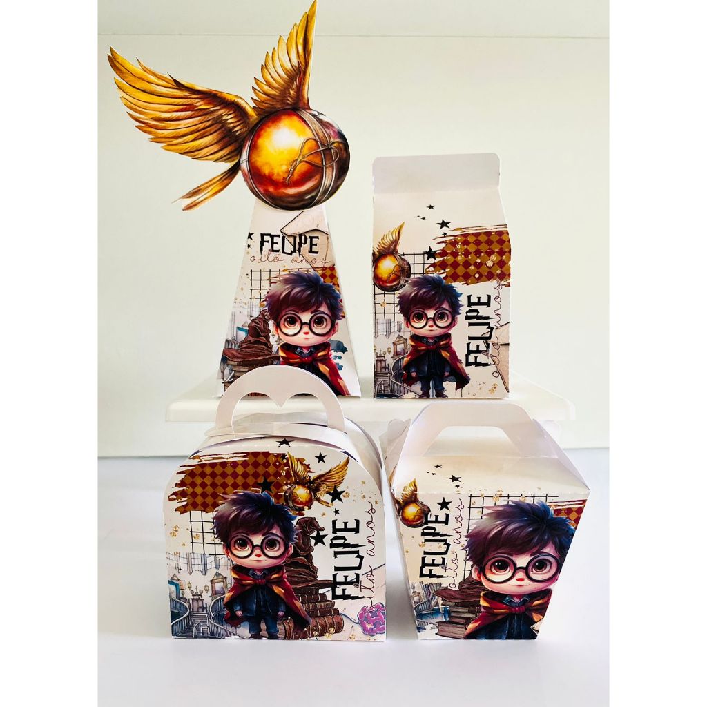 Personalizados Harry Potter / PEGUE E MONTE/Lembrancinhas de festa/ festa infantil/kit festa/ caixinhas personalizadas