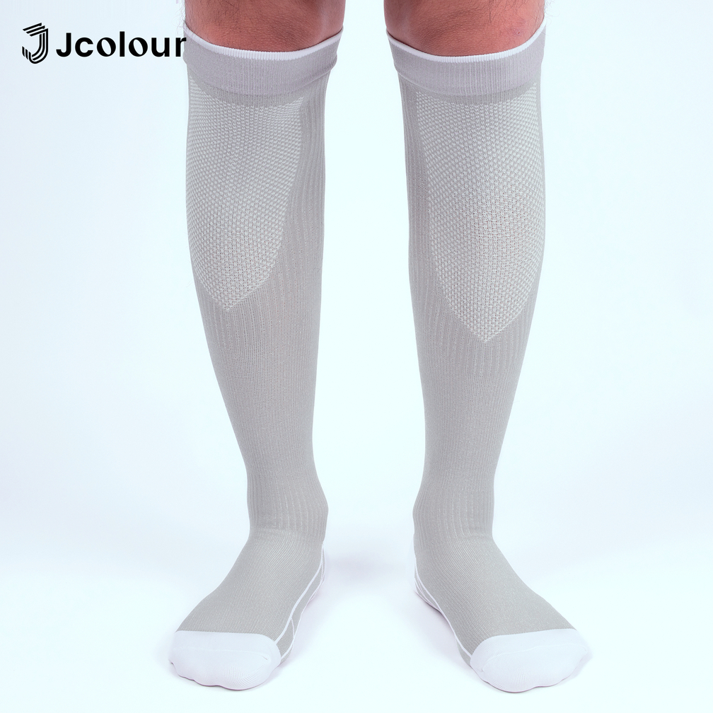 3 Pares Meias De Compressão Joelho Alto 30mmHg Esportivas Edema Diabetes Varizes Correndo Ciclismo Marat em Oferta na Shopee