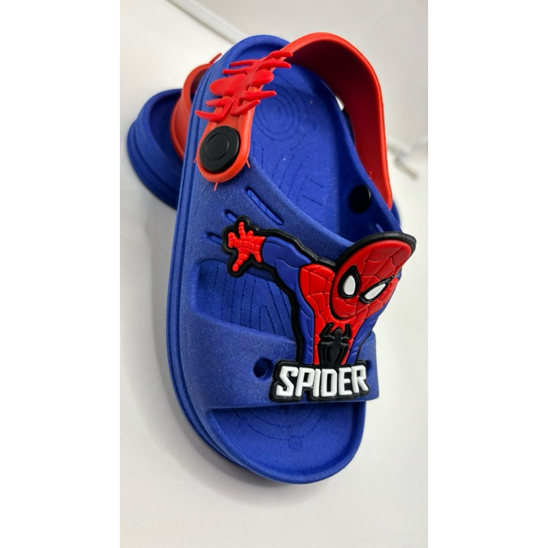Sandália Papete Slide Infantil Menino Homem Aranha Menino Leve Macio Confortável