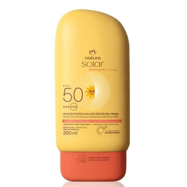 Protetor Solar Infantil FPS 50 Natura Solar 200 ml
