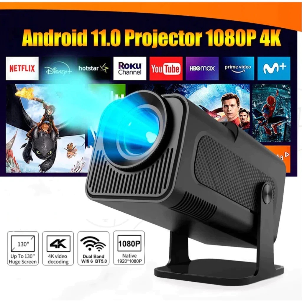 Atualizado Projetor Smart HY320 Android Full HD 1920x1080 Bluetooth Wi-fi TECNO em Oferta na Shopee