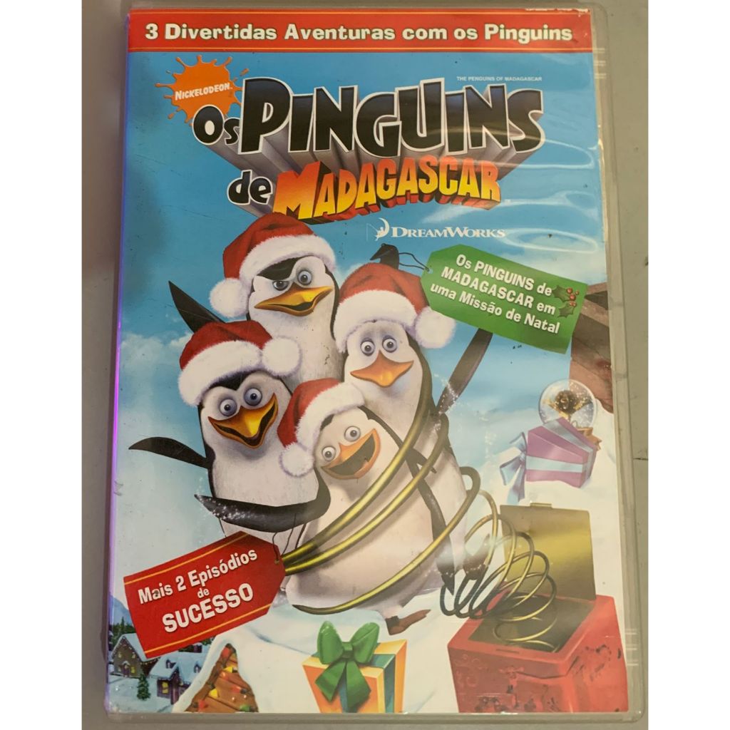 DVD Os Pinguins de Madagascar - Uma missão de Natal. ORIGINAL.