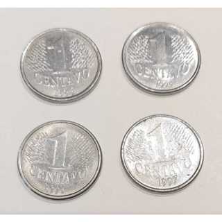 4 moedas de 1 centavo de Real primeira familia em Oferta na Shopee