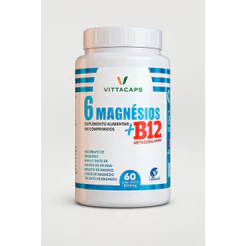 6 MAGNÉSIOS + B12 METILCOBALAMINA AGORA EM 1 SÓ POTE | 60 CÁPSULAS 5OOmg O MAIS COMPLETO