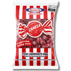 Balas Dura De Canela 600g Santa Fé – Ideal Escritório e Lembrancinhas