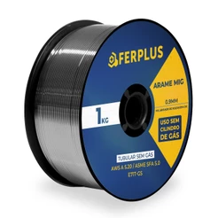 Arame 0.9mm1kg para Solda Tubular MIG Modelo E71T-SG / Uso Sem Gás