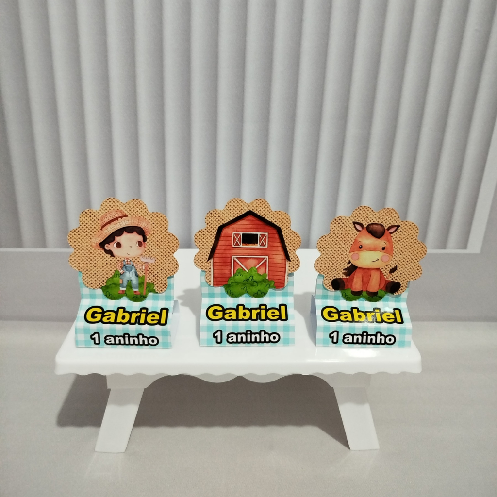 PORTA BIS DUPLO, PERSONALIZADO,TEMA FAZENDINHA AZUL (PEGUE E MONTE) LEMBRANCINHA/DECORAÇÃO/ANIVERSÁRIO/FESTA INFANTIL