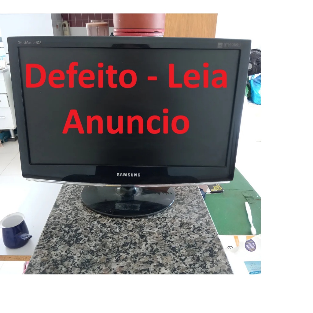 Monitor Lcd Samsung 933 18.5 Pol C/defeito - Leia O Anuncio (Usado)