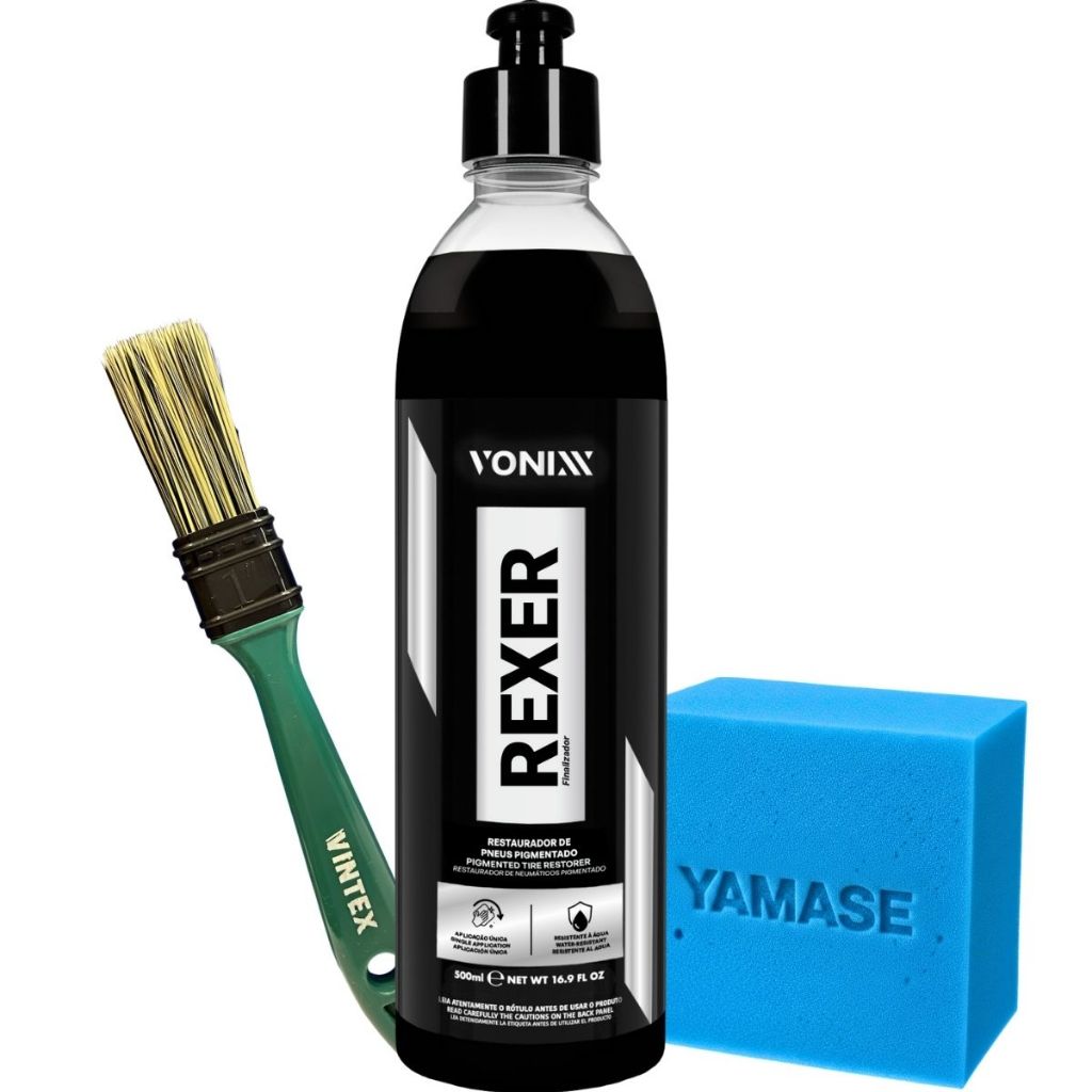 Rexer 500ml Revitalizador Pneu Pretinho Vonixx + Pincel