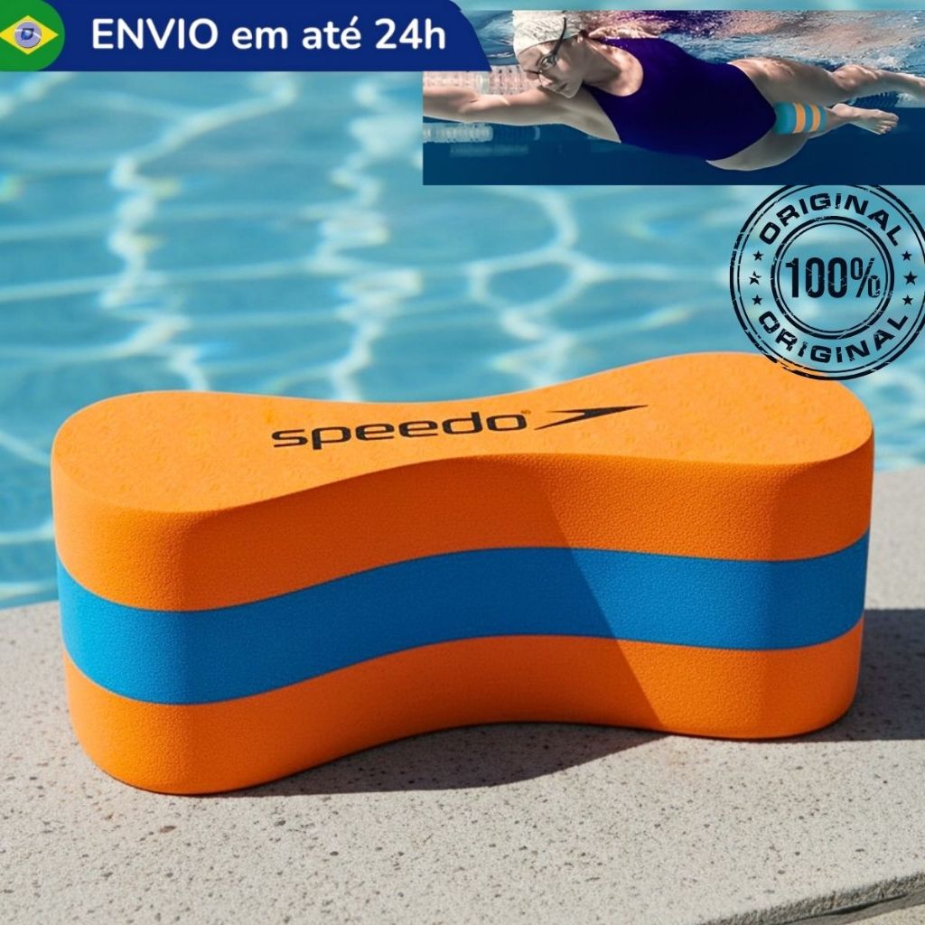Flutuador Natação Speedo Swim Pullbuoy Fortalecimento Treinamento Bóia EVA Prancha Hidroginástica