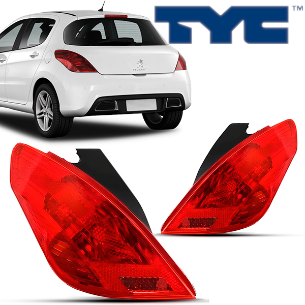Lanterna Traseira Peugeot 308 HATCH 2011 2012 2013 2014 2015 TYC