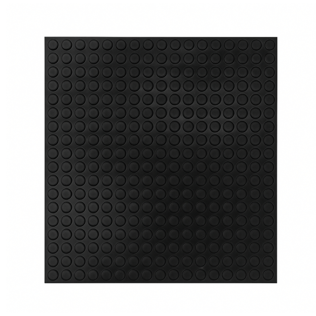 Kit 7 Placas Piso moeda Borracha 50cm X 50cm