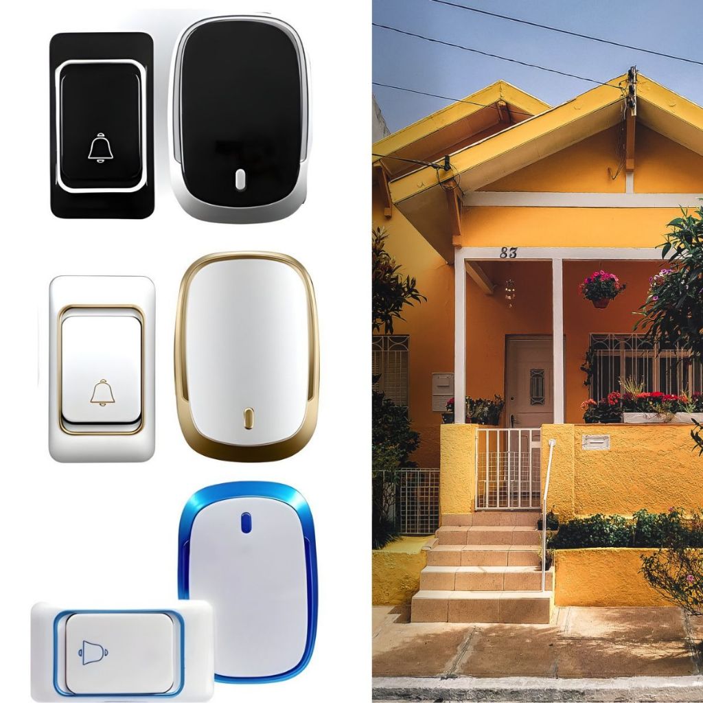 Campainha Resid (900653/605112) Tomada 110/220v - Ou Pilha Resistente a água