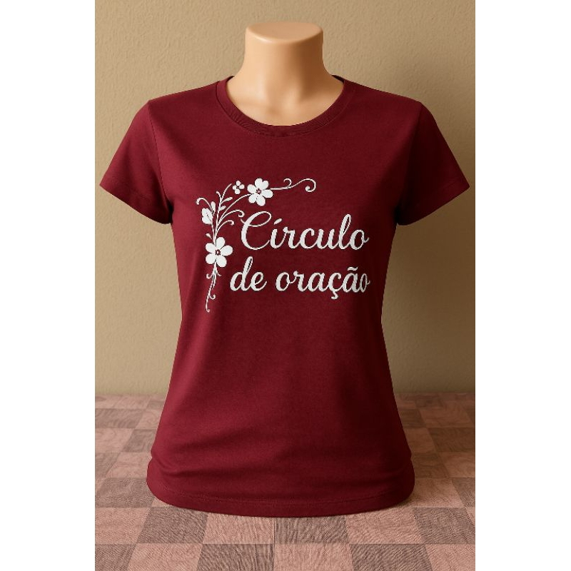 Camiseta evangélica Círculo de Oração cristã em Oferta na Shopee