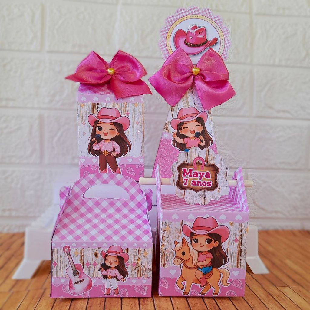 Kit Festa Boiadeira Ana Fazendinha Personalizados Lembrancinhas Festa infantil Aniversário