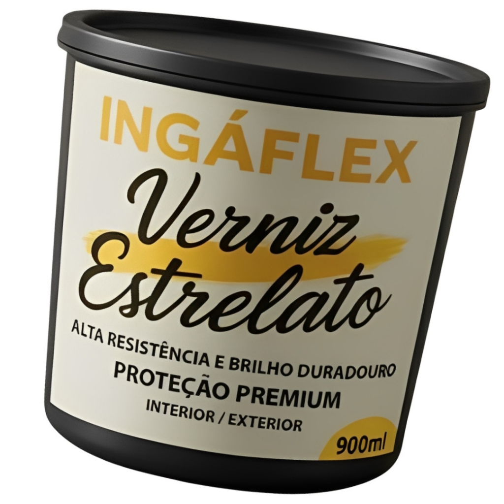 Verniz Estrelado Efeito Glitter Para Paredes E Pedras Acabamento Brilhante Pronto Uso IngáFlex 900ML