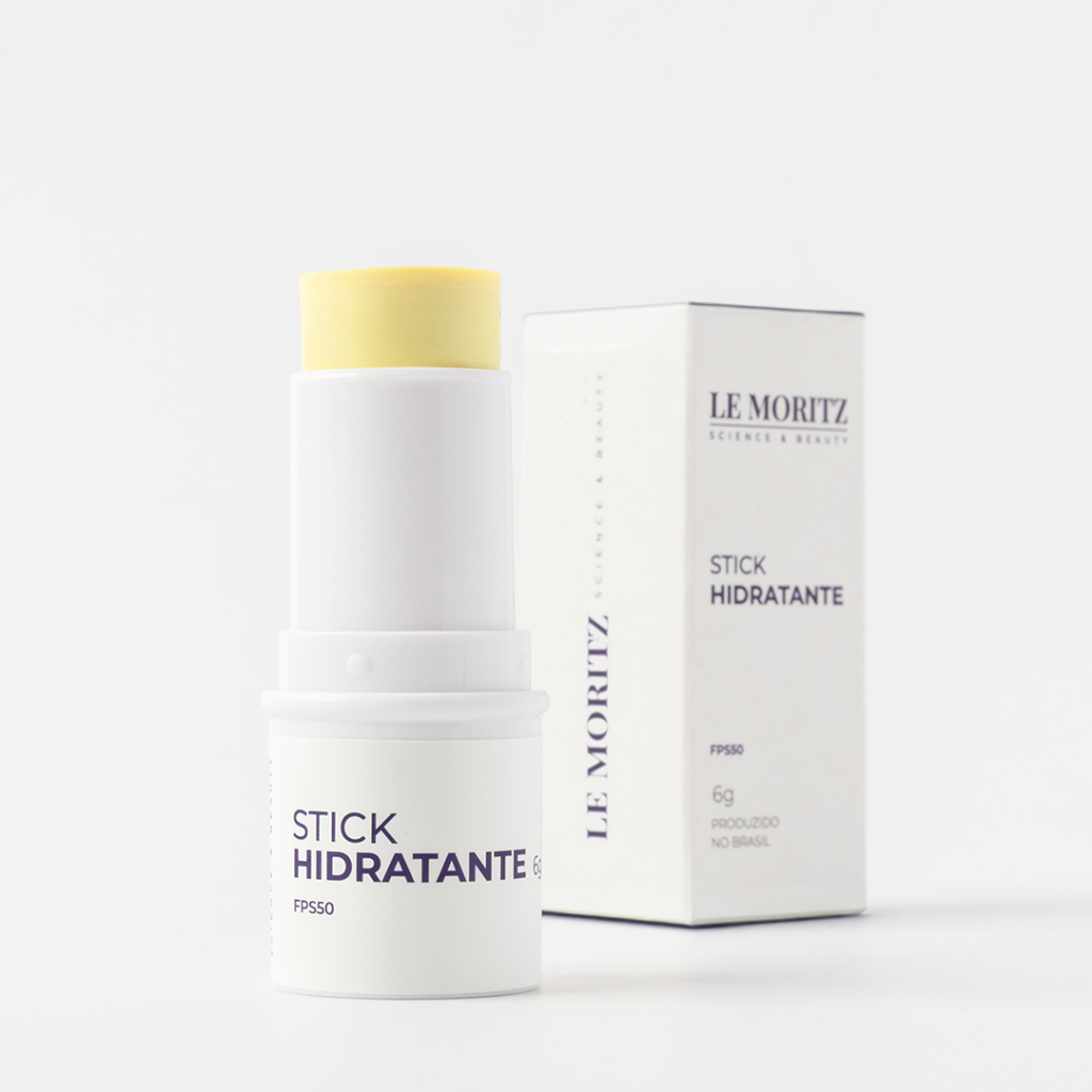 Hidratante Facial com FPS50 em Bastão Embalagem Prática Pele Madura Le Moritz