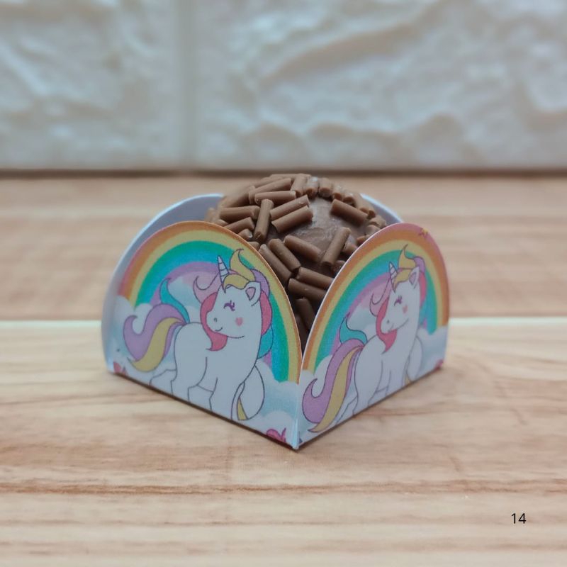 Forminhas para Brigadeiro e Docinhos Unicórnio Lembrancinha Festa Aniversário