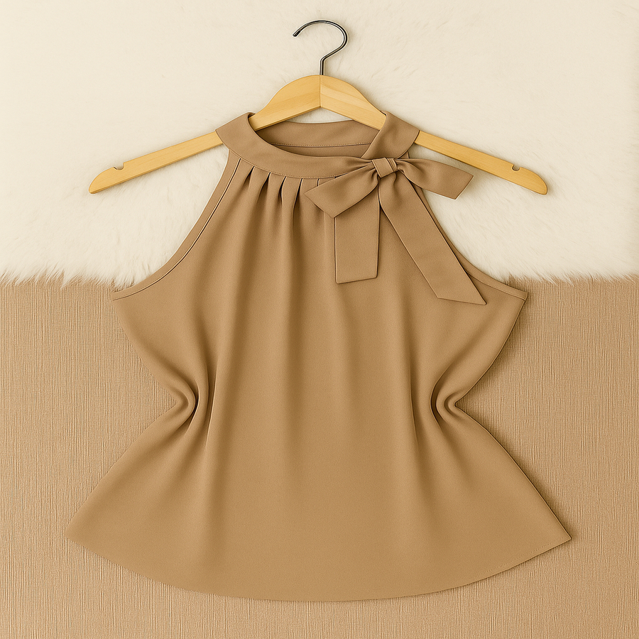 Blusa suzana  Regata Laço  dá aquele toque social e refinado que transforma qualquer look.