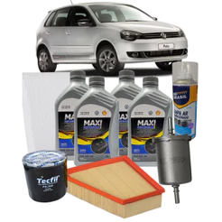 Kit Troca de Óleo e Filtros 5w40 Sintético Volkswagen Polo 1.6 8V EA111
