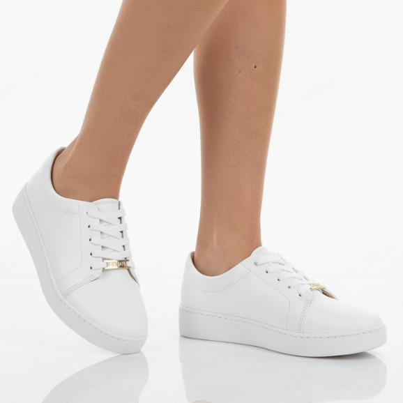 Tênis Feminino Vizzano Branco Pelica Casual Elegante Confortável Básico Dia a Dia 1214.205