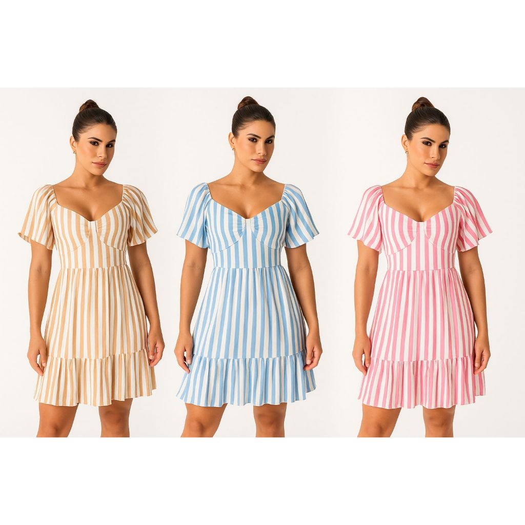 Vestido Curto em Viscolinho na Black Friday 2025 | BuscaProdutos