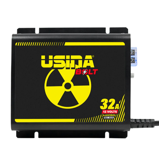 Fonte Carregador Usina Bolt 32a Bivolt 12v Som Automotivo Bateria