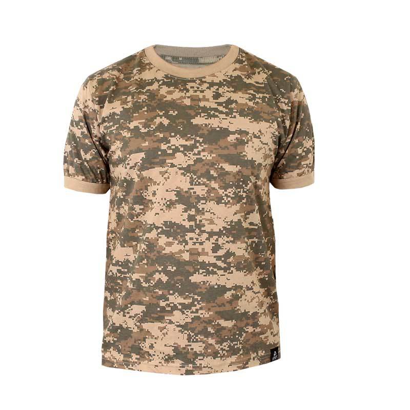 Camiseta Camuflada Masculina Digital Areia | Treme Terra em Oferta na Shopee