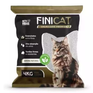 Kit 5un. Areia Sanitária Higiênica Para Gatos Anti Odor FiniCat 20kg Total em Oferta na Shopee
