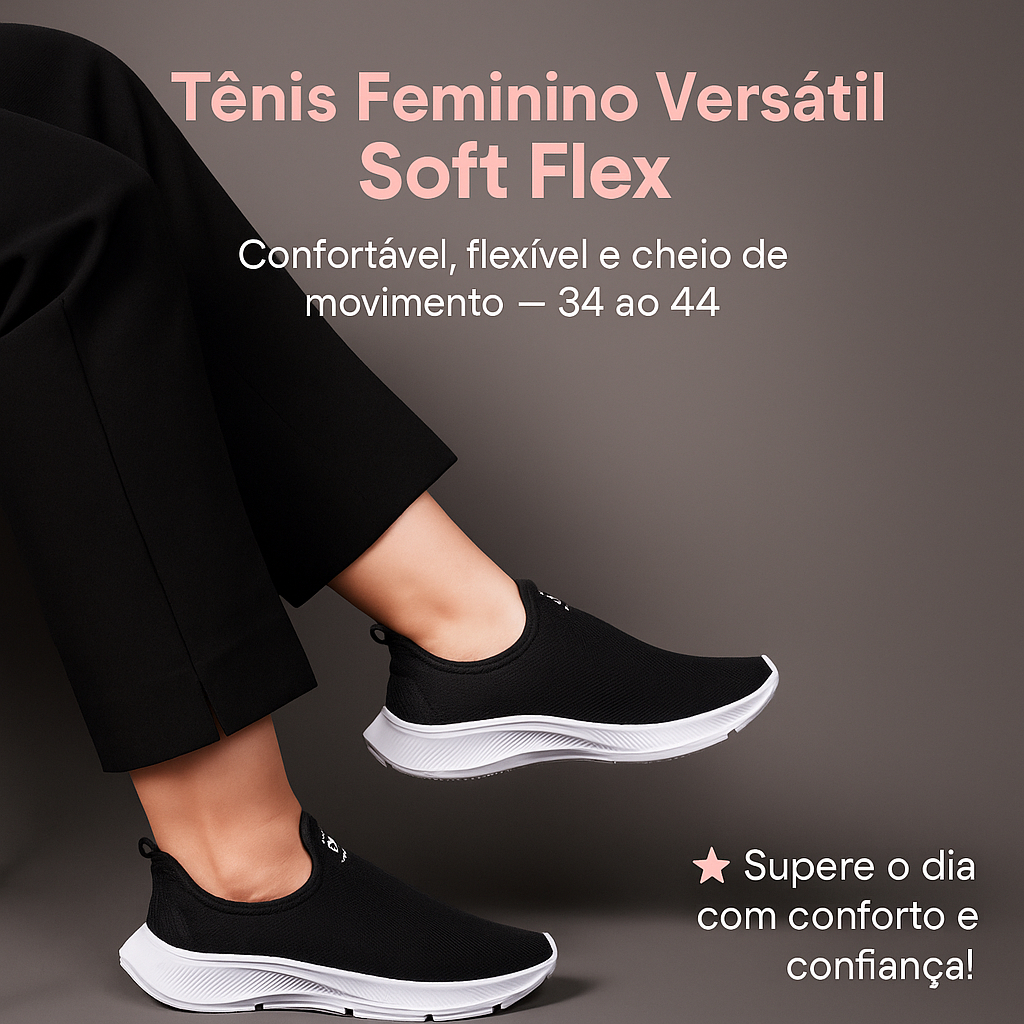 Tênis Feminino Meia Versátil - Calce Fácil e Confortável Para Todos os Dias 34 ao 44 - APROVEITE JÁ! em Oferta na Shopee