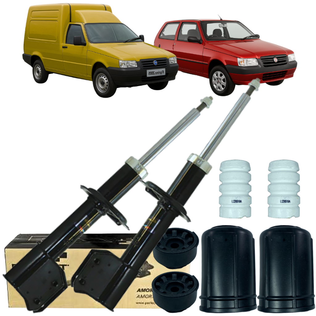 Kit Amortecedor Batente Dianteiro Fiat Uno Fiorino 1991 A 2013