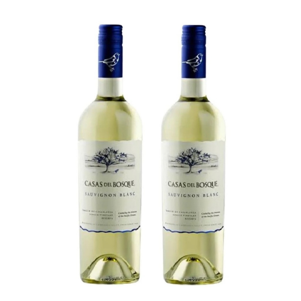 Kit - Vinho Chileno Casas del Bosque Reserva Sauvignon Blanc 750ml