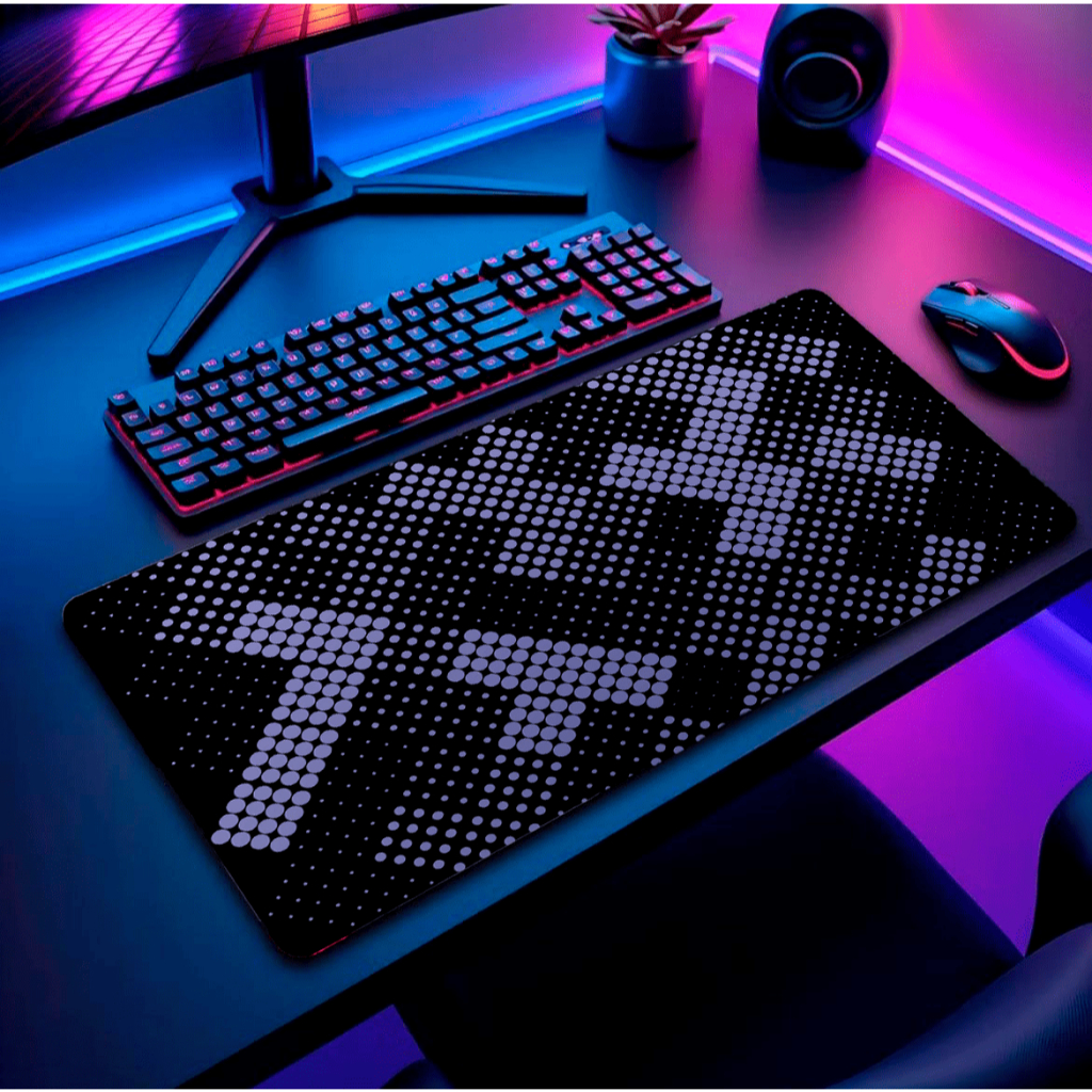 Mouse Pad Grande Gamer Personalizado RGB Apoio Ergonômico Antiderrapante Ideal para Computador