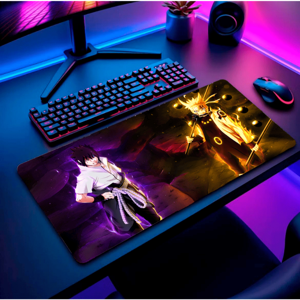 Mouse Pad Grande Gamer RGB Personalizado com Apoio Ergonômico Confortável Antiderrapante