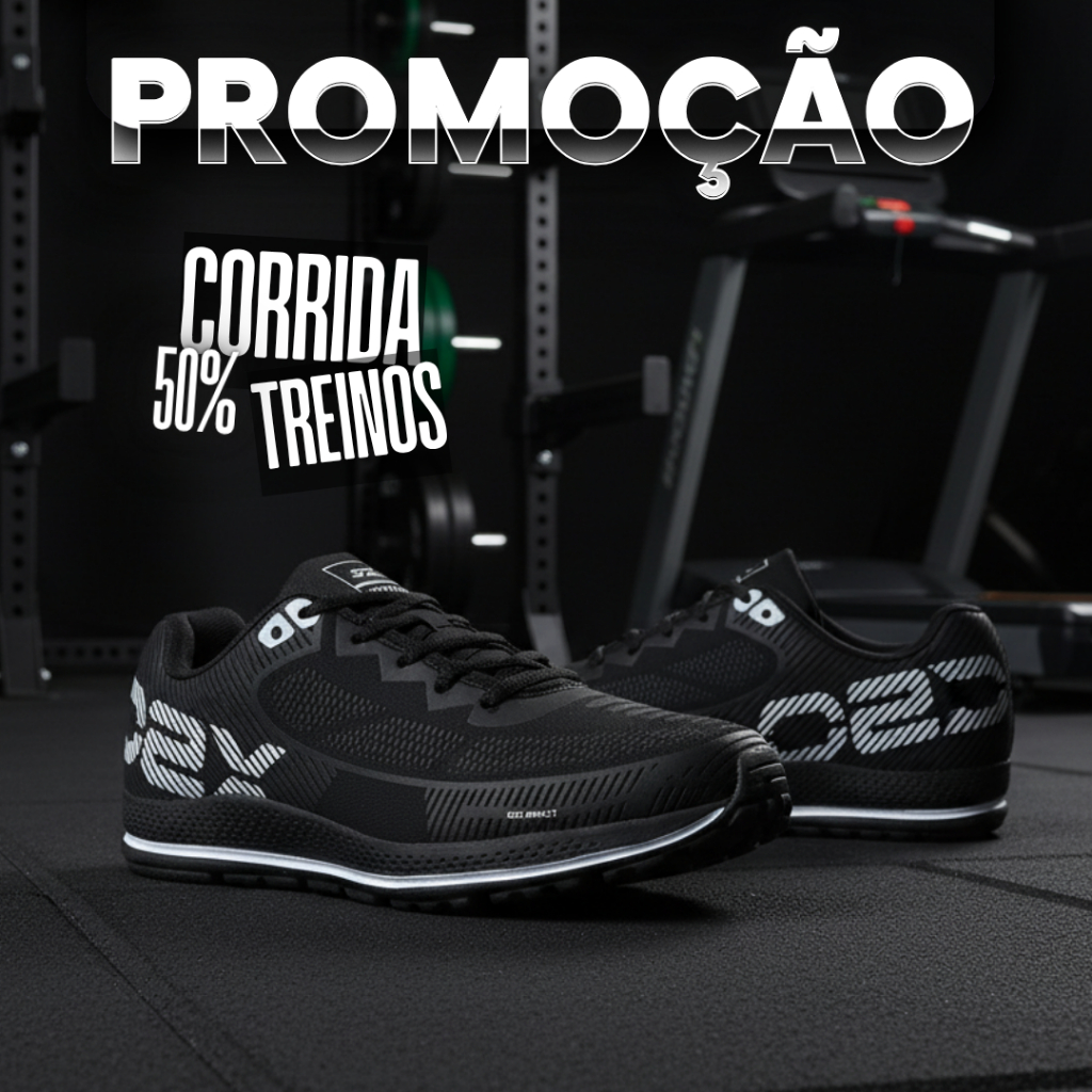 Tênis O2X Masculino e Feminino Academia Conforto Duradouro para o Seu Treino