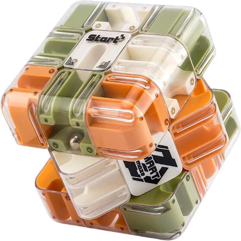 Cubo Labirinto Mágico 3x3 Maze Cube 3d Rubik Collection Tamanho G 8cm