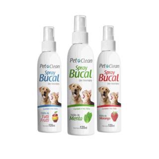 Spray Bucal p/ Cães Gatos Combate Mau Hálito Pet Clean 120ml em Oferta na Shopee